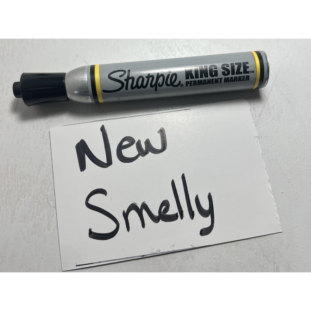 VTG Sharpie King Size Permanent Marker Black Works!